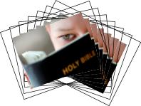 A boy studying the Bible